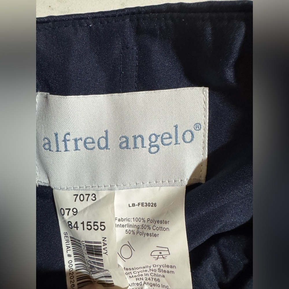 Alfred Angelo Strapless Navy Dress - Picture 4 of 5
